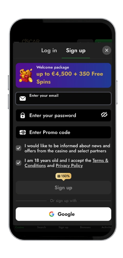 OscarSpin casino Canada